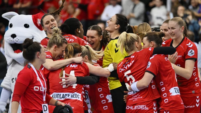 Beim Pokalsieg war die Welt der HB Ludwigsburg noch in Ordnung. Nun droht ein Insolvenzverfahren. - © Marijan Murat/dpa