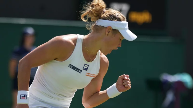 Laura Siegemund darf jubeln. - © Alastair Grant/AP/dpa