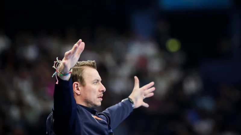 Trainer Filip Jicha und der THW Kiel spielten in Leipzig. - &copy; Christian Charisius/dpa