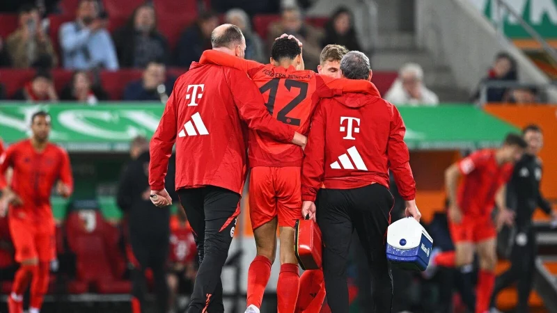 Jamal Musiala arbeitet am Comeback. - © Tom Weller/dpa