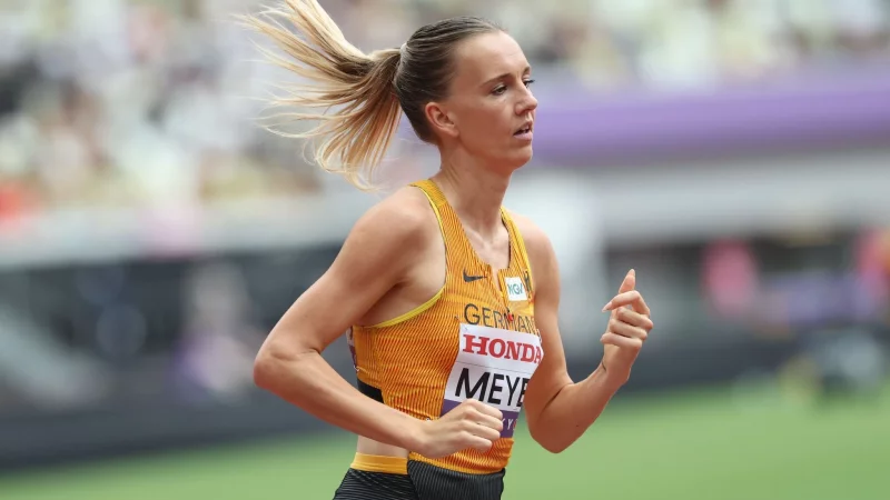 Nach schwierigen Wochen im WM-Finale: Lea Meyer. - &copy; Oliver Weiken/dpa