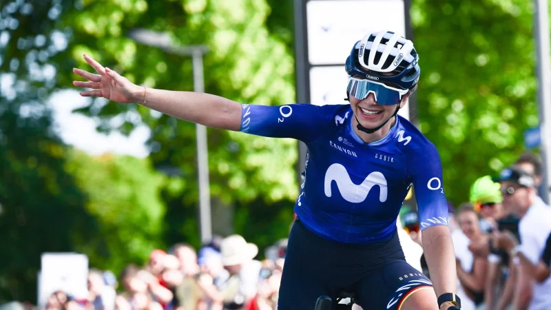 Durfte beim Giro d\\\'Italia wieder jubeln: Liane Lippert. - &copy; Bernd Wei&szlig;brod/dpa