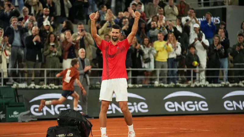 War das der letzte Auftritt von Novak Djokovic bei den French Open? - © Thibault Camus/AP/dpa