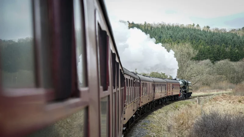 Touristenfahrt unter Dampf: Ab Pickering geht es mit der North Yorkshire Moors Railway, einer Museumsbahn, durch den gleichnamigen Nationalpark. - &copy; Stephan Wei&szlig;enborn/dpa-tmn