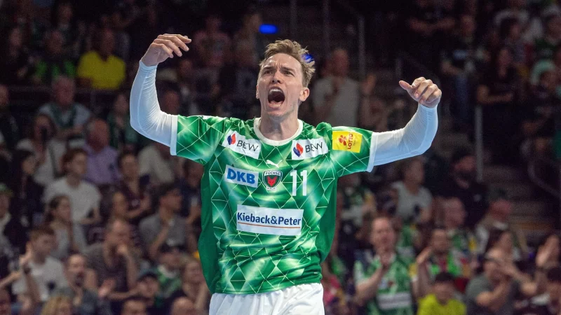 Heiß auf das Topspiel: Füchse-Profi Lasse Andersson. - © Sebastian Räppold/Sportfoto Matthias Koch/dpa