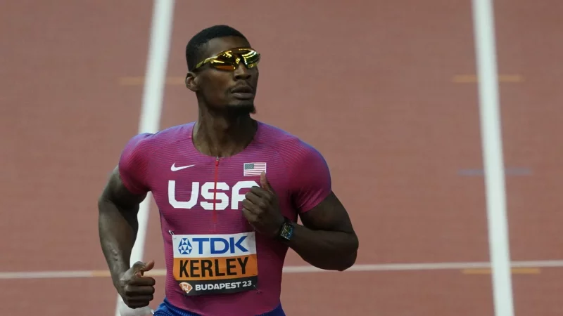 Der fr&uuml;here 100-Meter-Weltmeister Fred Kerley wurde wegen eines Versto&szlig;es gegen die Meldepflichten suspendiert. - &copy; Marcus Brandt/dpa