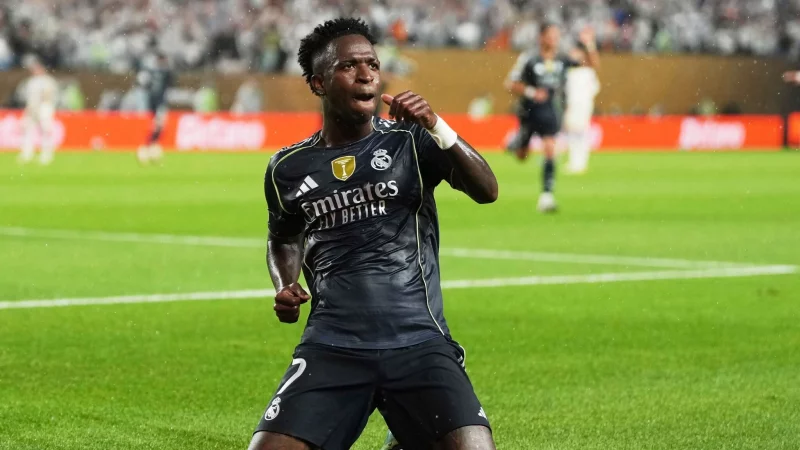 Vinicius Junior brachte Real Madrid in Führung - © Matt Slocum/AP/dpa