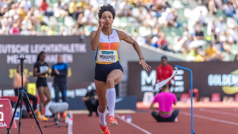 Weitsprung-Olympiasiegerin Malaika Mihambo gehört zu den größten Stars bei den Finals in Dresden. - © Frank Hammerschmidt/dpa