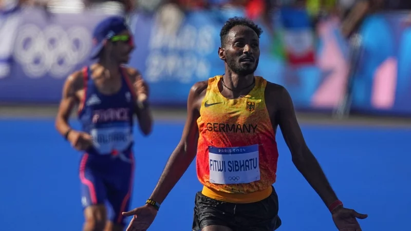 Bei Olympia in Paris lief Fitwi auf Platz 15. - © Michael Kappeler/dpa