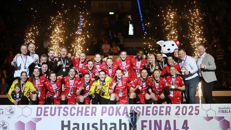 Der deutsche Handball-Meister HB Ludwigsburg steht vor einer ungewissen Zukunft. - © Marijan Murat/dpa