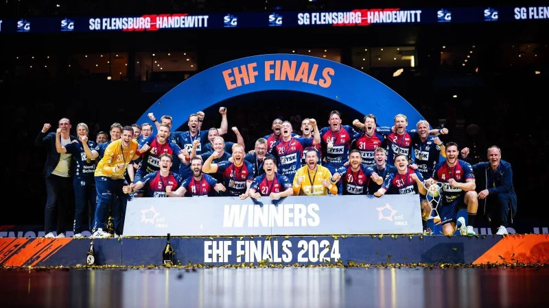 Im vergangenen Jahr gewann die SG Flensburg-Handewitt den Titel in der European League. - © Noah Wedel/dpa