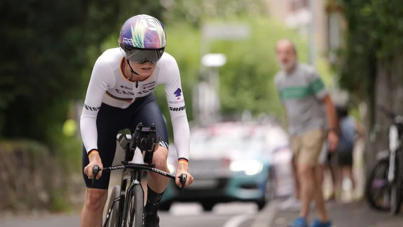 Medaillenhoffnung bei Rad-WM: Die deutsche Zeitfahr-Meisterin Antonia Niedermaier. - &copy; Marco Alpozzi/LaPresse via ZUMA Press/dpa