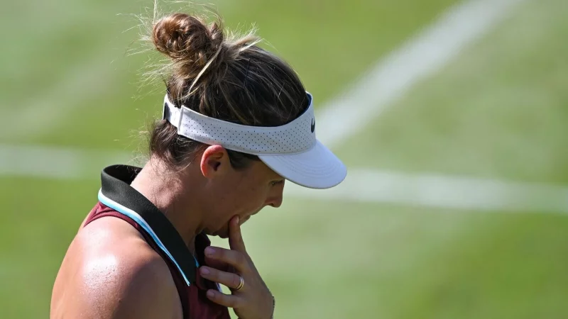 Tatjana Maria konnte an ihren Erfolgslauf von London in Bad Homburg nicht annähernd anknüpfen. - © Arne Dedert/dpa