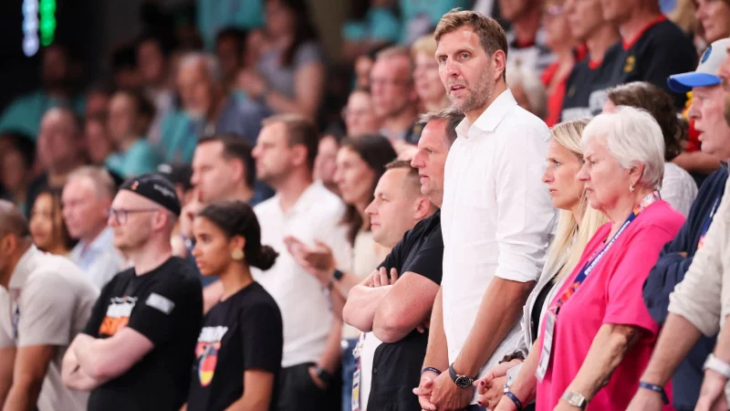 Dirk Nowitzki verbrachte seinen Geburtstag beim Basketball. - &copy; Christian Charisius/dpa