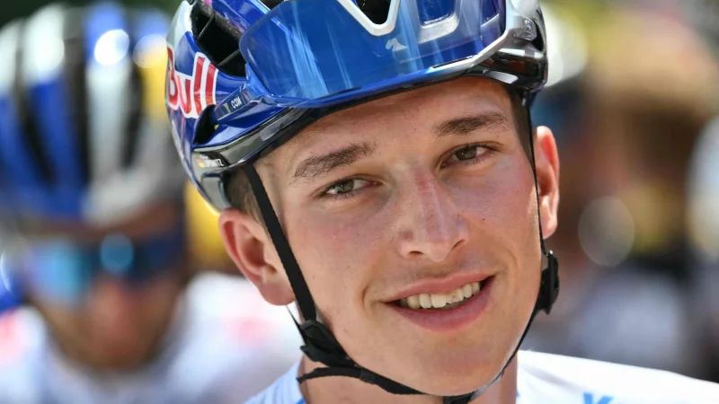 Der deutsche Radprofi Florian Lipowitz. - &copy; Marco Bertorello/AFP/dpa