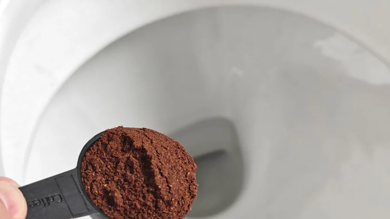 Kann man sich sparen: Geht man nach dem Social-Media-Hack vor und gibt zwei L&ouml;ffel Kaffeepulver in die Toilette, ist das bestenfalls wirkungslos. - &copy; Till Simon Nagel/dpa-tmn