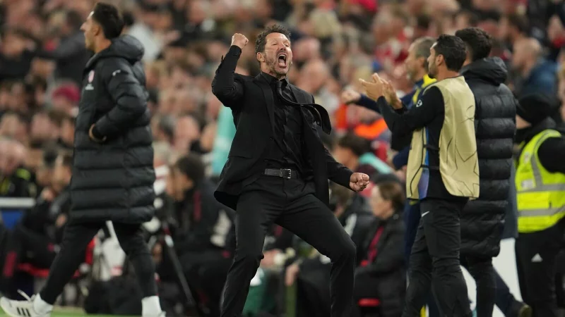 Gilt als emotional: Diego Simeone, Trainer von Atl&eacute;tico Madrid. - &copy; Jon Super/AP/dpa