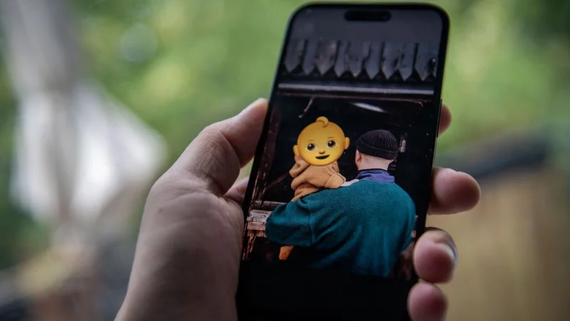 Harmlose Szenen, gro&szlig;er Schaden: Aus Fotos k&ouml;nnen durch KI manipulierte Darstellungen werden, trotz Smiley &uuml;ber dem Gesicht. - &copy; Zacharie Scheurer/dpa-tmn