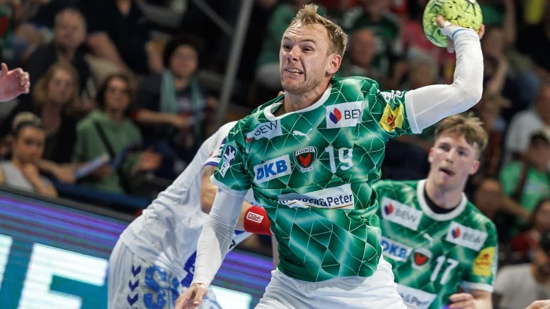 Mathias Gidsel war einmal mehr bester Berliner Werfer. (Archivbild) - &copy; Andreas Gora/dpa