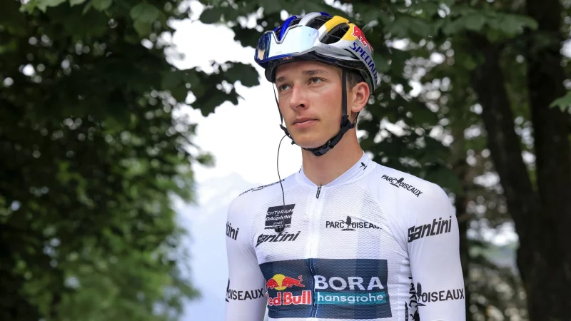 Gibt sein Tour-de-France-Debüt: Florian Lipowitz - © Stefano Cavasino/LiveMedia-IPA/ZUMA Press Wire/dpa