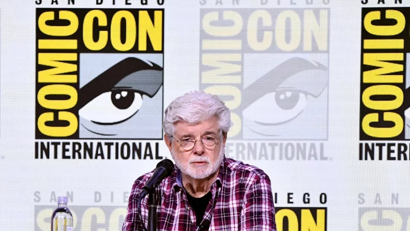 &laquo;Star Wars&raquo;-Sch&ouml;pfer George Lucas wird als Museums-Gr&uuml;nder gefeiert. - &copy; Richard Shotwell/Invision/AP/dpa