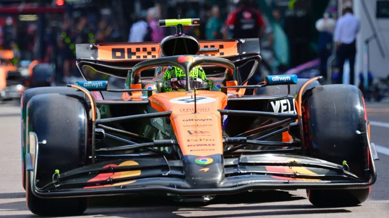 Der Streitpunkt in Gro&szlig;aufnahme: McLarens bisheriger Frontfl&uuml;gel - &copy; Andrej Isakovic/Pool AFP/AP/dpa