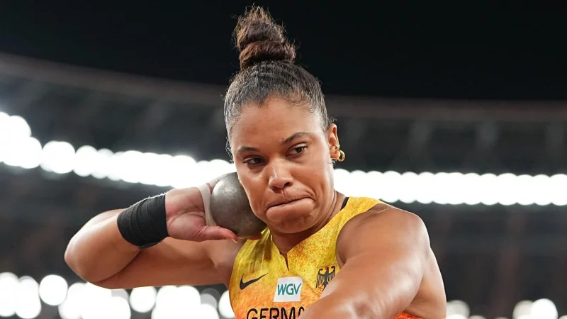 Yemisi Ogunleye wurde bei der Leichtathletik-WM in Tokio Sechste. - © Michael Kappeler/dpa