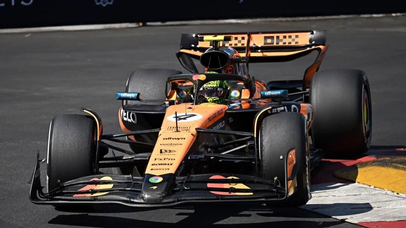 Lando Norris ist in Monaco nicht zu stoppen. - &copy; Gabriel Bouys/Pool AFP/AP/dpa