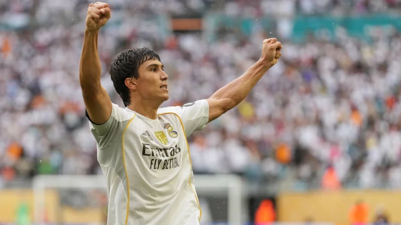 Madrids Siegtorschütze Gonzalo García - © Rebecca Blackwell/AP/dpa