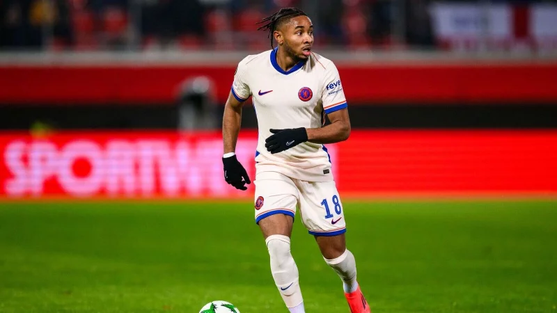 Christopher Nkunku vom FC Chelsea ist bei seinem Ex-Club RB Leipzig wieder im Gespräch. - © Tom Weller/dpa