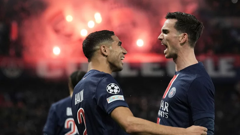 Fabian Ruiz sorgte für die PSG-Führung. - © Aurelien Morissard/AP/dpa