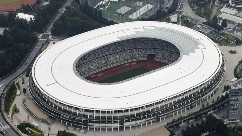 Das Nationalstadion in Tokio ist der Hauptaustragungsort der Leichtathletik-WM. - &copy; -/kyodo/dpa