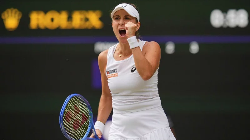 Belinda Bencic darf jubeln. - © Kin Cheung/AP/dpa