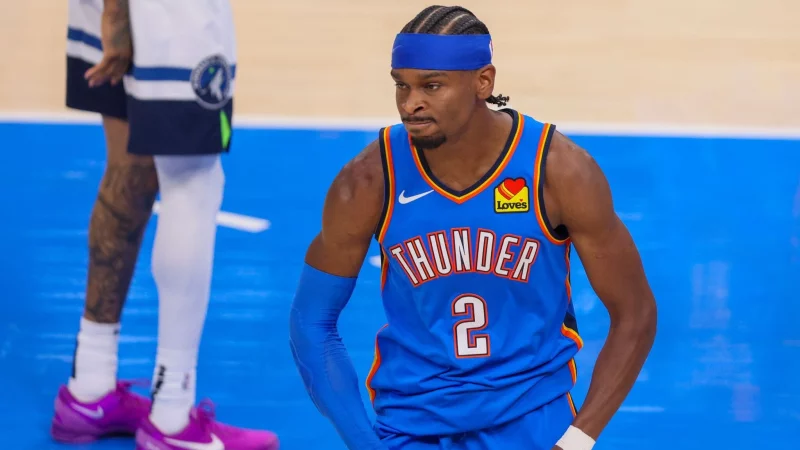 Im ersten Spiel nach seiner Wahl zum MVP &uuml;berzeugte Shai Gilgeous-Alexander erneut. - &copy; Nate Billings/AP/dpa