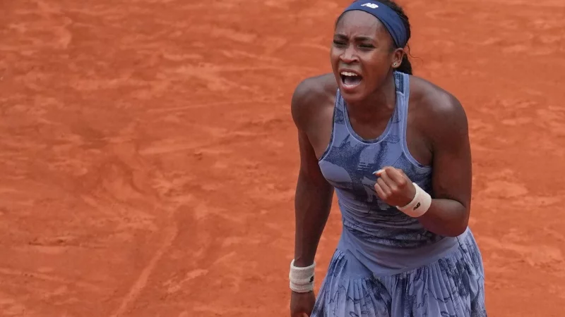 Coco Gauff steht bei den French Open im Viertelfinale. - &copy; Christophe Ena/AP/dpa