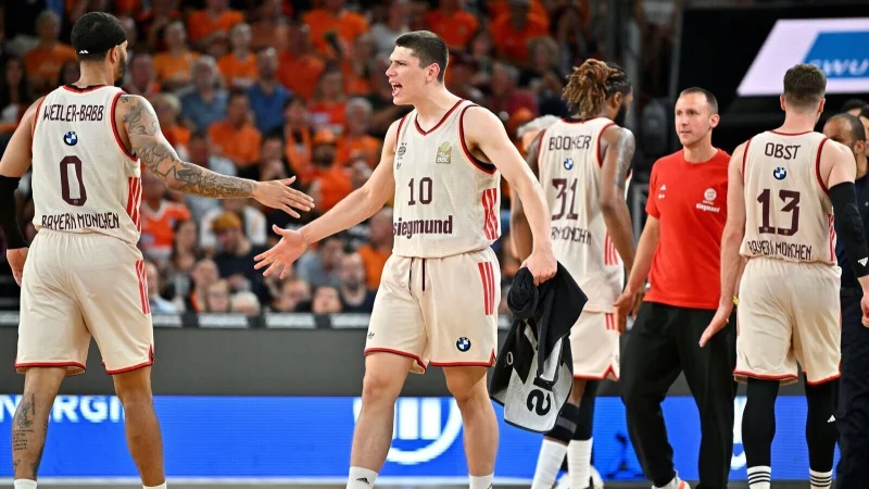Starke Vorstellung: Die Bayern-Basketballer haben die Finalserie wieder ausgeglichen. - © Jan-Philipp Strobel/dpa