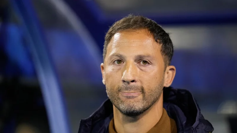 Die erste Niederlage f&uuml;r Domenico Tedesco in seinem neuen Job. - &copy; Darko Bandic/AP/dpa