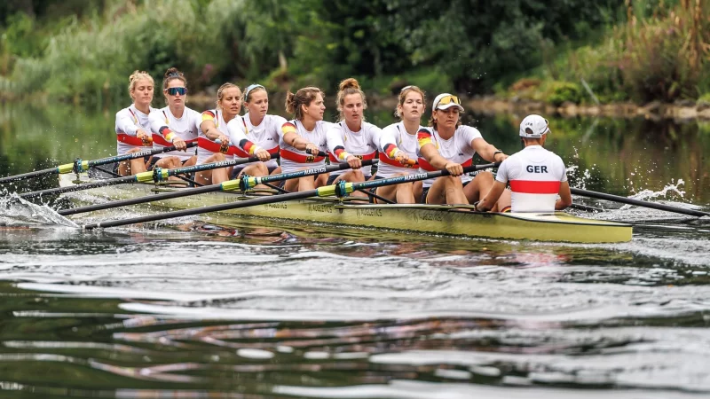 Der Deutschland-Achter der Frauen. (Archivbild) - &copy; Andreas Gora/dpa