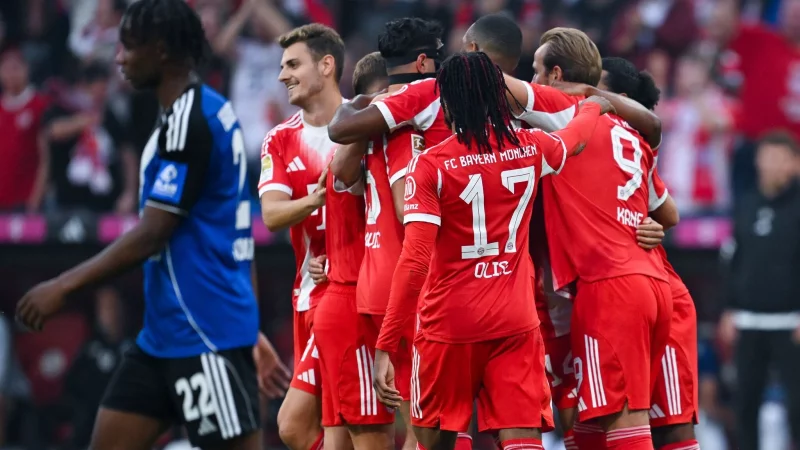 Der FC Bayern hatte gegen den Hamburger SV viel Grund zum Jubel. - &copy; Sven Hoppe/dpa