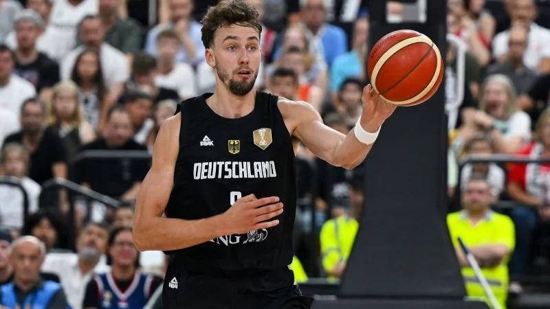 Franz Wagner und die deutschen Basketballer schlagen Spanien. - © Sven Hoppe/dpa