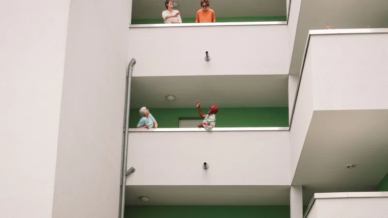 Vielf&auml;ltiges Mehrgenerationenhaus: Das Wohnprojekt Pauluscarr&eacute;e befindet sich in der Bielefelder Innenstadt. - &copy; Leo Sch&ouml;werling/dpa-tmn