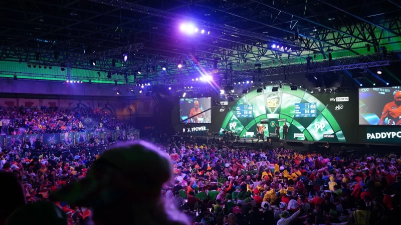 Die West Hall im Alexandra Palace bleibt WM-Standort. - © Zac Goodwin/PA Wire/dpa