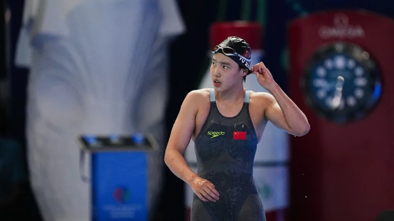 Um die zwölfjährige Yu Zidi gibt es bei der WM immer wieder Diskussionen. - © Xia Yifang/XinHua/dpa