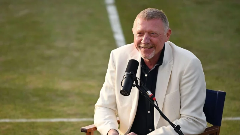 Boris Becker schwärmt von Carlos Alcaraz. - © Marijan Murat/dpa