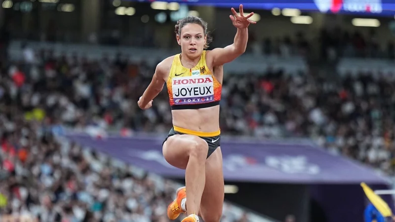 Caroline Joyeux wurde im Dreisprung-Finale Zehnte. - &copy; Michael Kappeler/dpa