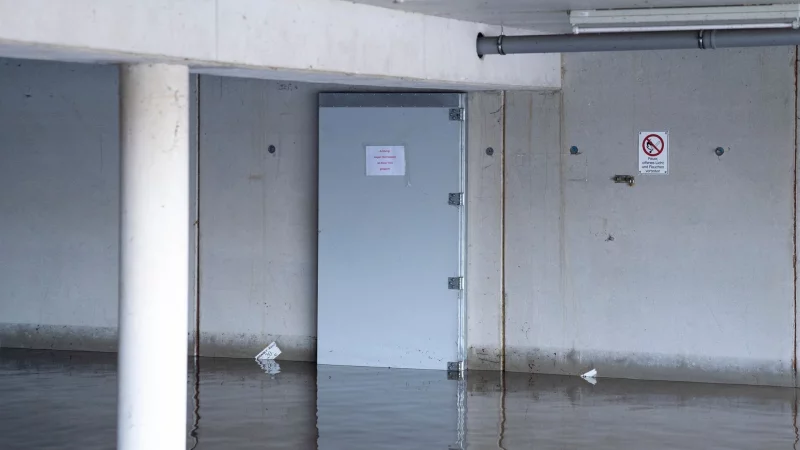 Damit die Tiefgarage nicht irgendwann unter Wasser steht, sollten Wohnungseigent&uuml;mergemeinschaften gemeinsam Schutzma&szlig;nahmen gegen Starkregen und Hochwasser beschlie&szlig;en. - &copy; Florian Schuh/dpa-tmn