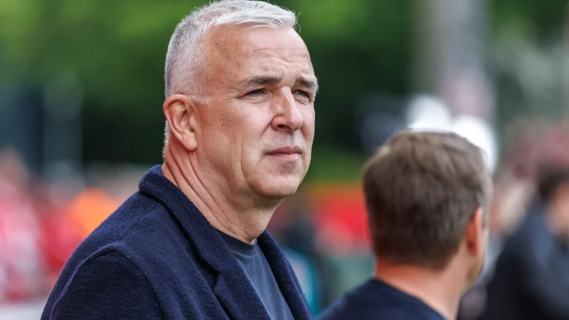 Union-Pr&auml;sident Dirk Zingler distanziert sich klar von den rassistischen Rufen eines Fans. - &copy; Andreas Gora/dpa