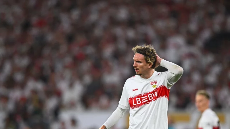 Stand beim Supercup im Fokus: Stuttgarts Stürmer Nick Woltemade. - © Tom Weller/dpa
