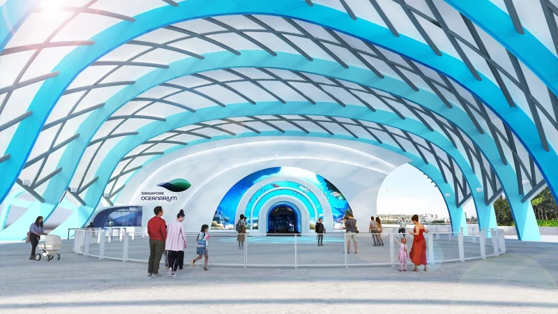 Riesig, modern, lehrreich: Das neue Singapore Oceanarium öffnet am 23. Juli und ist dreimal so groß wie sein Vorgänger. - © Resorts World Sentosa/dpa-tmn