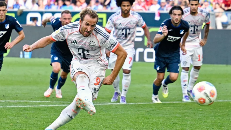 Bayern-Torj&auml;ger Harry Kane ist American-Football-Fan - Kickt er irgendwann sogar selbst den Ball in der NFL? - &copy; Uwe Anspach/dpa